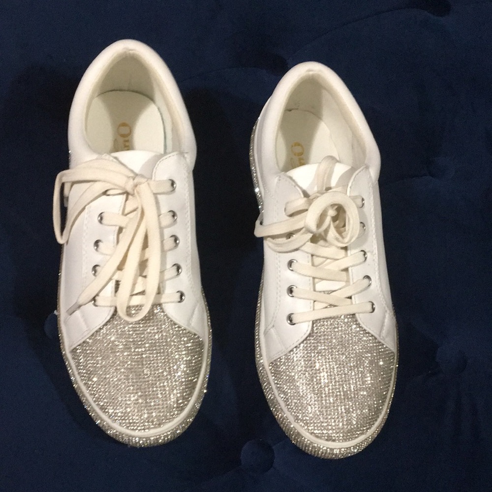Glamorous BLING RHINESTONE Sneakers - Picture 5 of 15